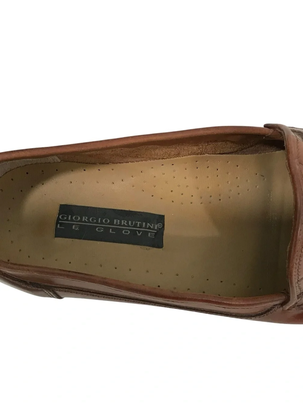 Giorgio Brutini Le Glove Men’s Woven Brown Leather Kilitie Tassel Loafer 12D